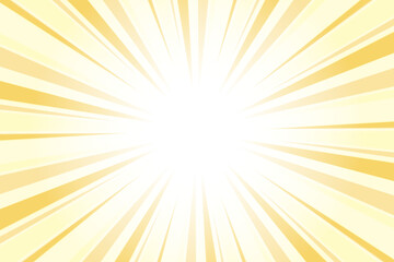 Obraz premium Sunburst Background. Summer Backdrop. Radius Cartoon Pattern Abstract Background. Orange-Crayola Yellow Rays Vector Illustration.