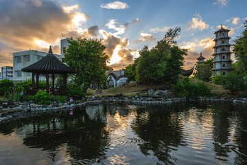 Fukushuen, a traditional Chinese garden in the Kume area of Naha, Okinawa, Japan