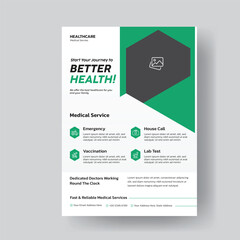 Healthcare Flyer Template Start Your Journey to Better Health with Dedicated Doctors