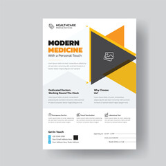 Modern Medicine Healthcare Flyer Template with Personal Touch and Dedicated Doctors