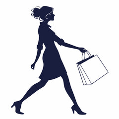 Girl\woman single silhouette icon