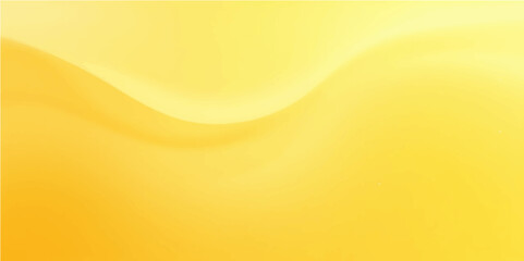 Yellow orange abstract background with soft smooth waves and glowing curved motion