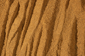 Texture of Ground Cinnamon. Natural Culinary Background Top View
