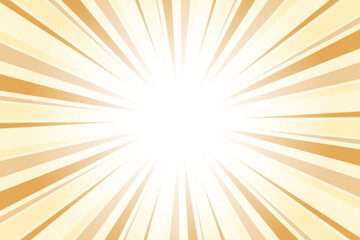 Sunburst Background. Summer Backdrop. Radius Cartoon Pattern Abstract Background. Sunray Yellow Rays Vector Illustration.