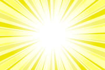 Obraz premium Sunburst Background. Summer Backdrop. Radius Cartoon Pattern Abstract Background. Titanium Yellow Rays Vector Illustration.