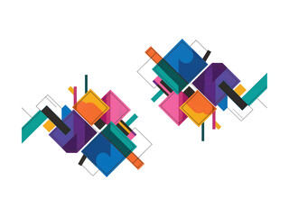 Dynamic Abstract Geometric Shapes.