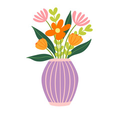 Cute Floral Vase Illustration Series 4