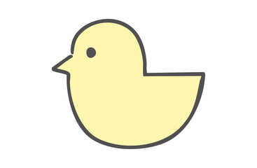 シンプルで可愛い小鳥のイラスト