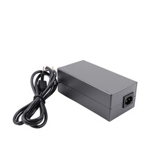 Power adapter with cable for electronic devices in black color  