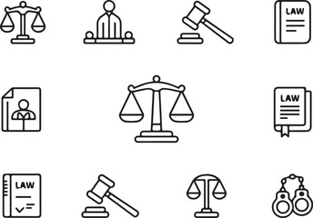 Legal Advice Icons for Web and Print

