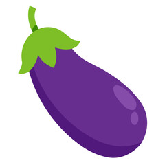 eggplant on white background