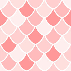 Vector seamless overlapping pattern, fish scale print. Beautiful asian style design for textile, wallpaper, wrapping paper. © Anna