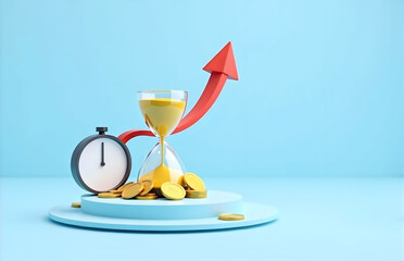 Time Wealth Growth Concept