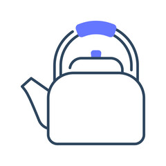 Kettle icon. coffee pot, coffee, pot, carafe, brew, hot, drink, glass, caffeine. Vector Icon Illustration