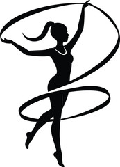 ballet dancer vector illustration