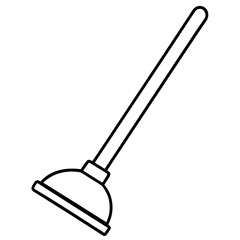 Plunger  Vector Tools for Repair, Maintenance, and Pipework Design