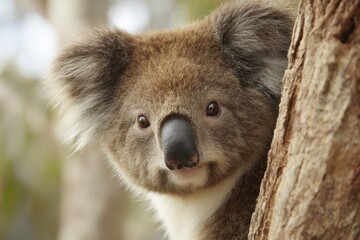 A Koala's Curious Gaze