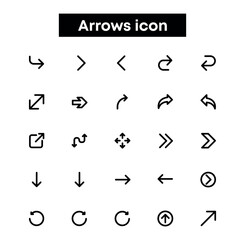 Arrows icon set 