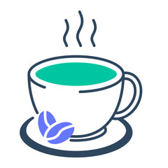 Coffee cup. cup, mug, beverage, drink, hot, espresso, caffeine. Vector Icon Illustration