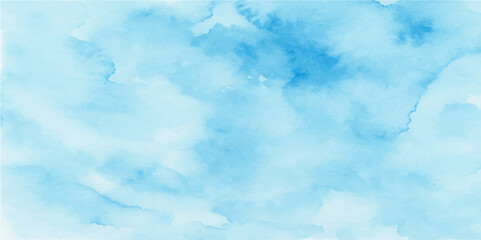 Light Blue Watercolor Texture Background with Soft Abstract Flow