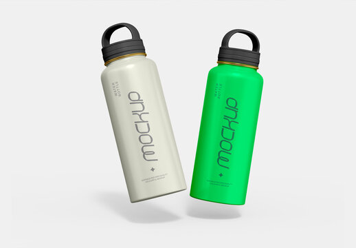 Stylish Water Bottle Mockup