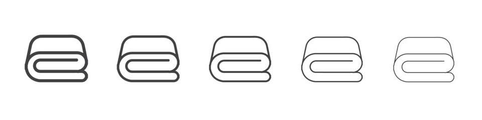 blanket icon flat thin illustration symbol