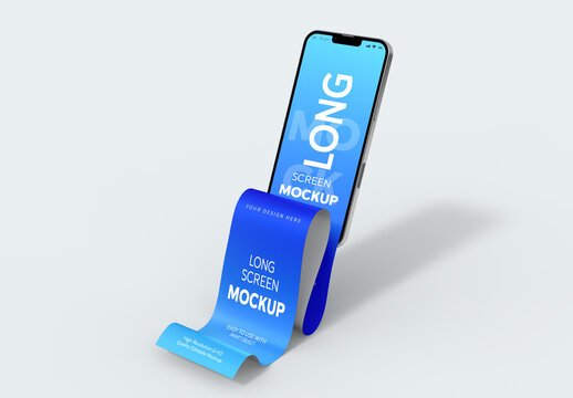 Phone Long Screen Mockup