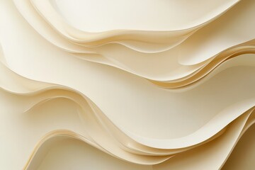 The image is a white background with a series of wavy lines. Paper texture background premium abstract surface with a clean soft beige and ivory color Luxury.