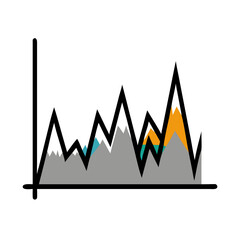 illustration of a bar graph with a bar chart