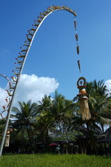 swinging penjor in balinese culture represent Balinese Raya
