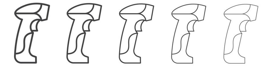 puzzle icon flat thin illustration symbol