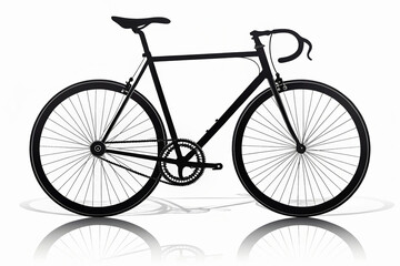 Obraz premium Vintage bicycle vector illustration. Silhouette of a bicycle icon