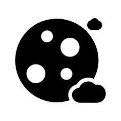 Obraz premium black and white button