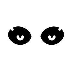 Fototapeta premium black and white face of eyes