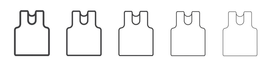 shirt icon flat thin illustration symbol
