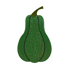 Cartoon Pumpkin. Autumn stylized pumpkin.