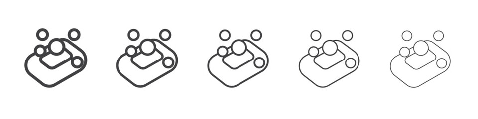 Fototapeta premium soap icon flat thin illustration symbol