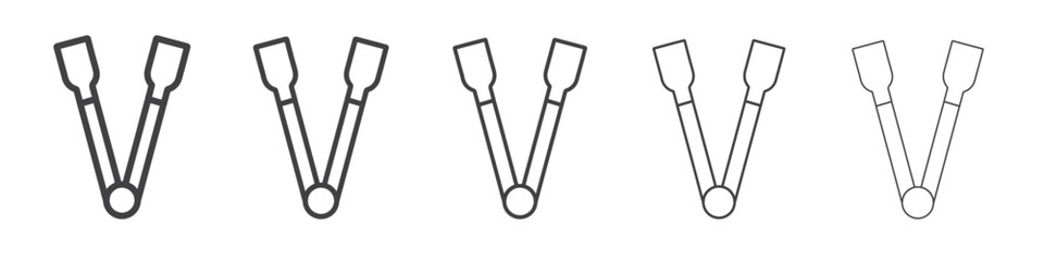 wong icon flat thin illustration symbol