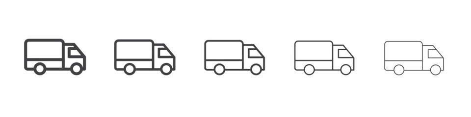 wrench icon flat thin illustration symbol