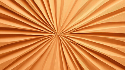 Abstract orange geometric pattern with radial lines. Modern fractal waves background. Digital art illustration resource.