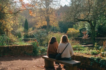 Two individuals find solace in nature's embrace