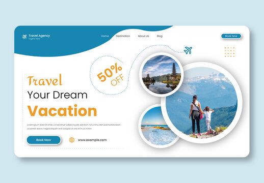 Website Header Design UI Layout