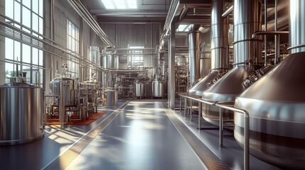 photorealistic food industrial plant