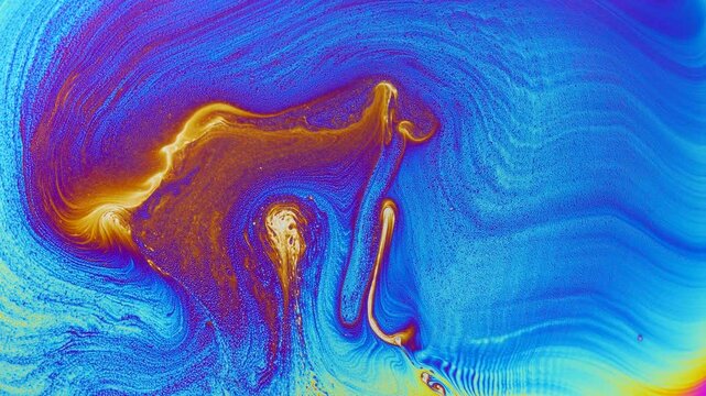 Macro photo of vibrant soap bubble texture with swirling rainbow hues and fluid abstract patterns in bright iridescent tones