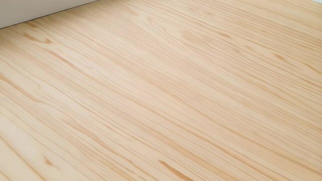 Elegant light brown wooden texture background showing the natural grain and knot patterns of the wood on a diagonal angle.