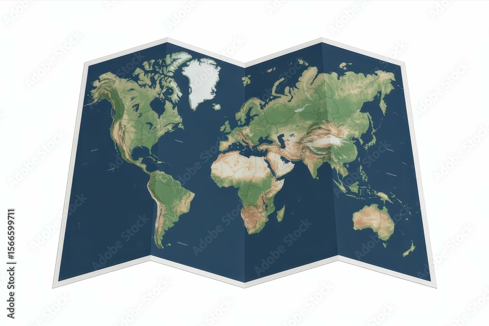 Fototapete interactive maps isolated in white background, with empty blank space for text copy space or mockup 