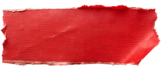 red torn blank pages with uneven texture edges generative ai