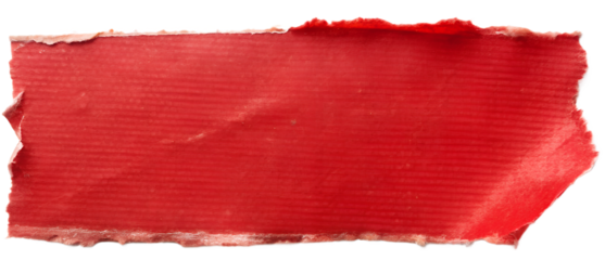 red torn blank pages with uneven texture edges generative ai