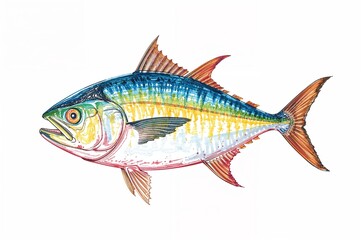 Seafood Art: Fresh Fish Isolated
