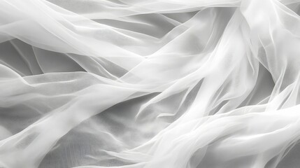 Obraz premium style tulle white